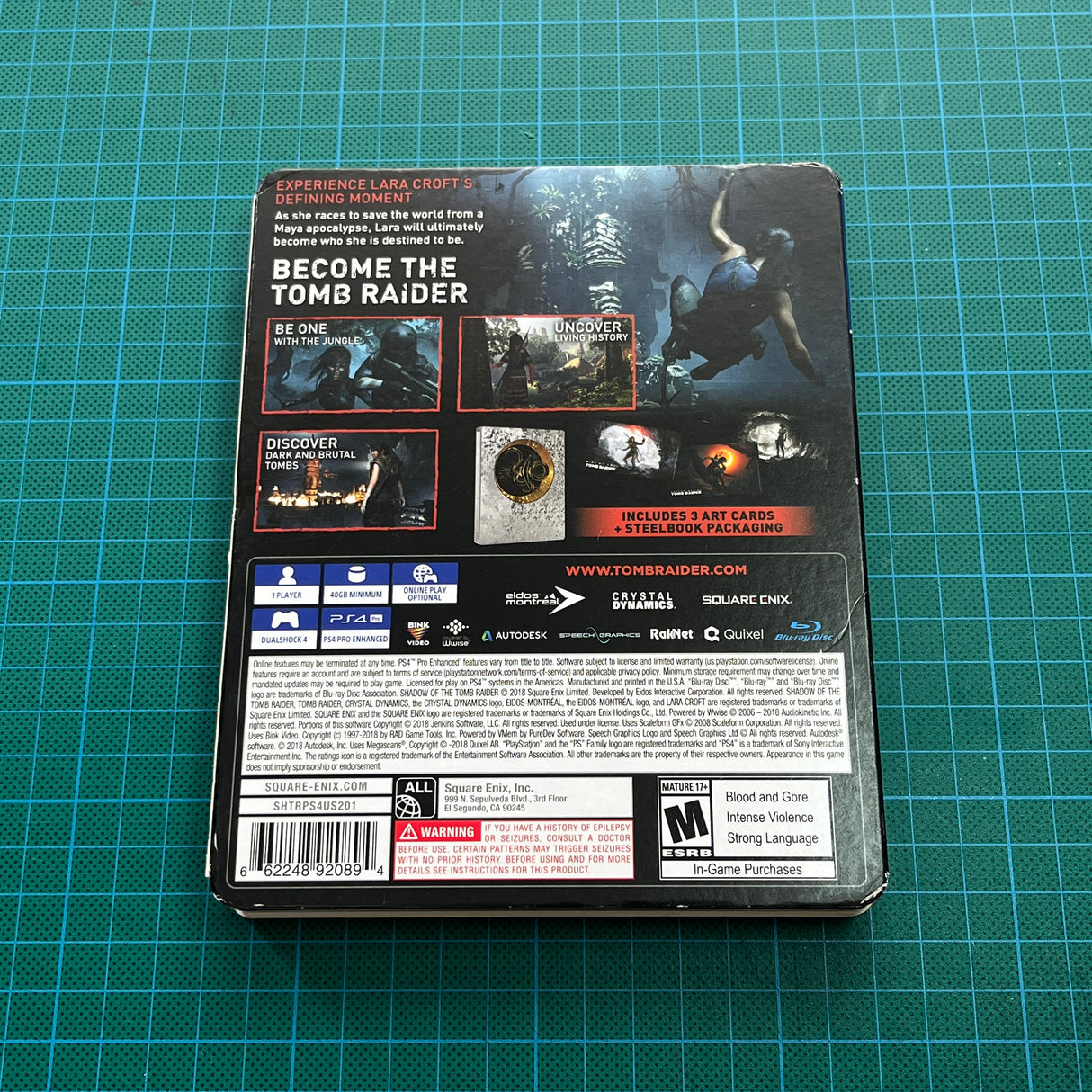 Shadow of the Tomb Raider - Steelbook Edition | Juego PS4