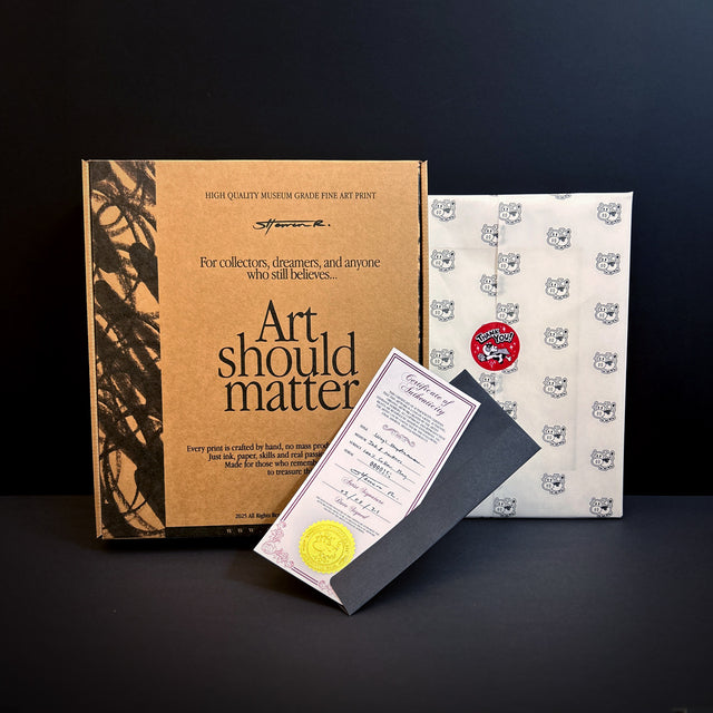 Collector’s Set – Exclusive Artwork & T-Shirt