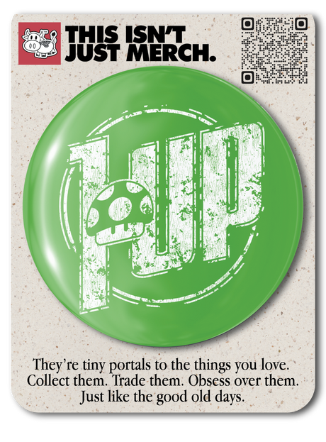 Super Mario 1 Up Metal Pin Button