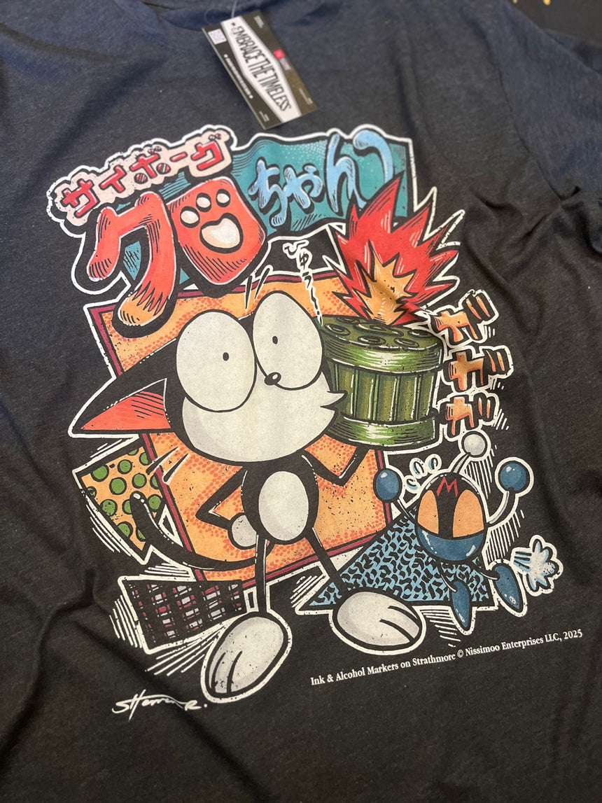 The Cybercat 80s Vibe | Tee