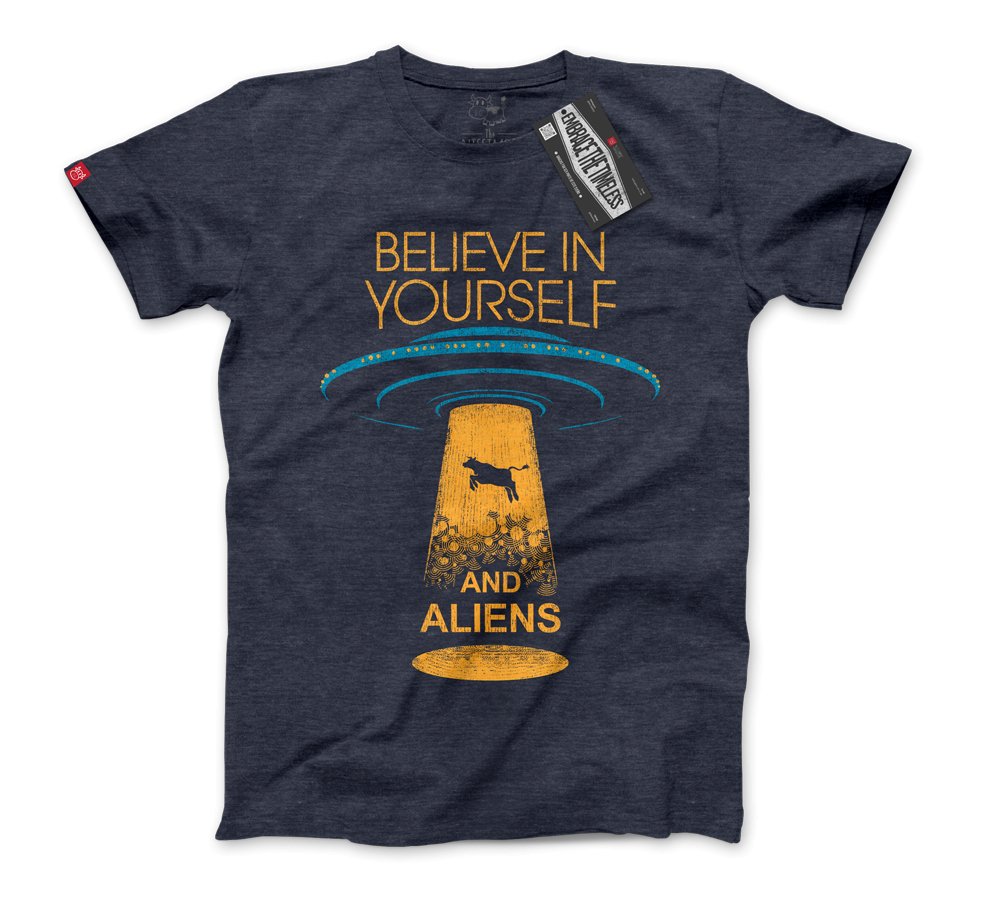 Believe in Yourself and Aliens - Nissimoo Corporation - Vintage t-shirts - 90s fashion - retro style