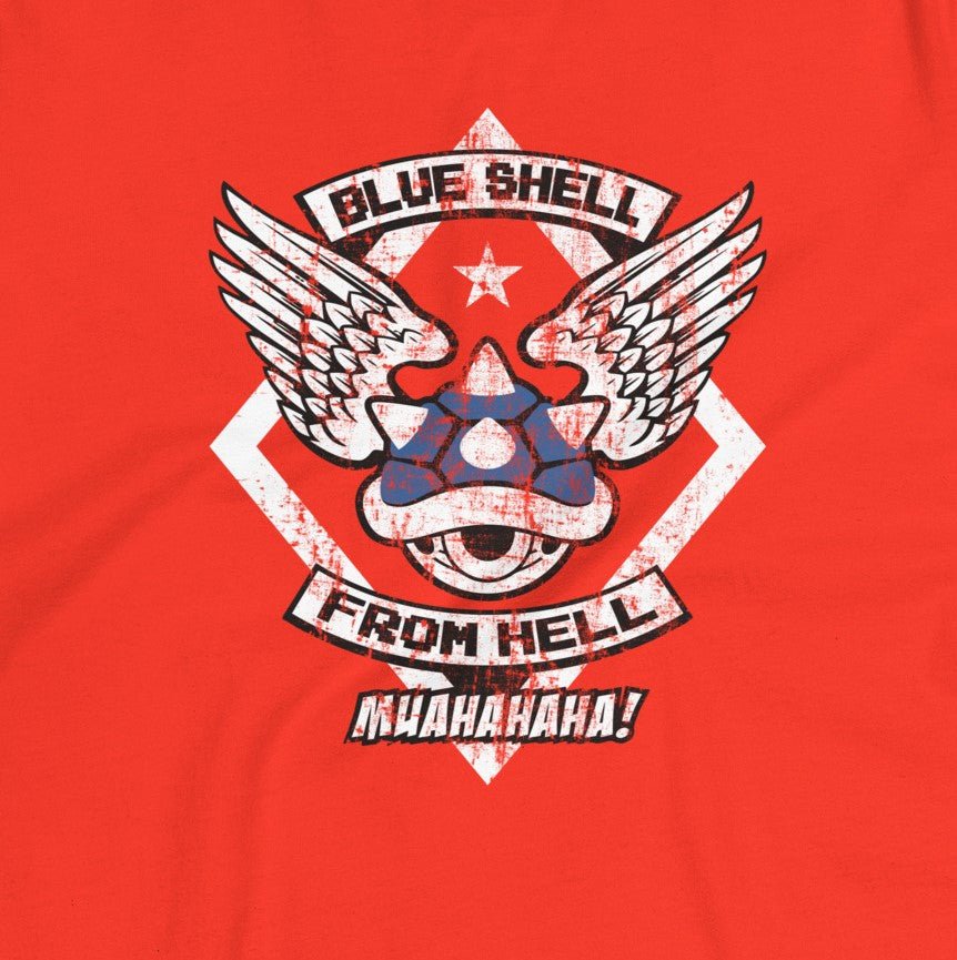 Blue Shell From Hell / Women's Relaxed T-Shirt - Nissimoo Corporation - Vintage t-shirts - 90s fashion - retro style