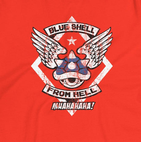 Blue Shell From Hell / Women's Relaxed T-Shirt - Nissimoo Corporation - Vintage t-shirts - 90s fashion - retro style