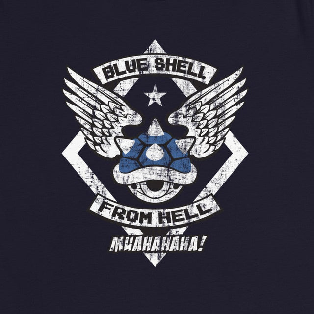 Blue Shell From Hell / Women's Relaxed T-Shirt - Nissimoo Corporation - Vintage t-shirts - 90s fashion - retro style