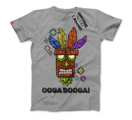 Crash bandicoot - Ooga Booga Mask - Nissimoo Corporation - Vintage t-shirts - 90s fashion - retro style