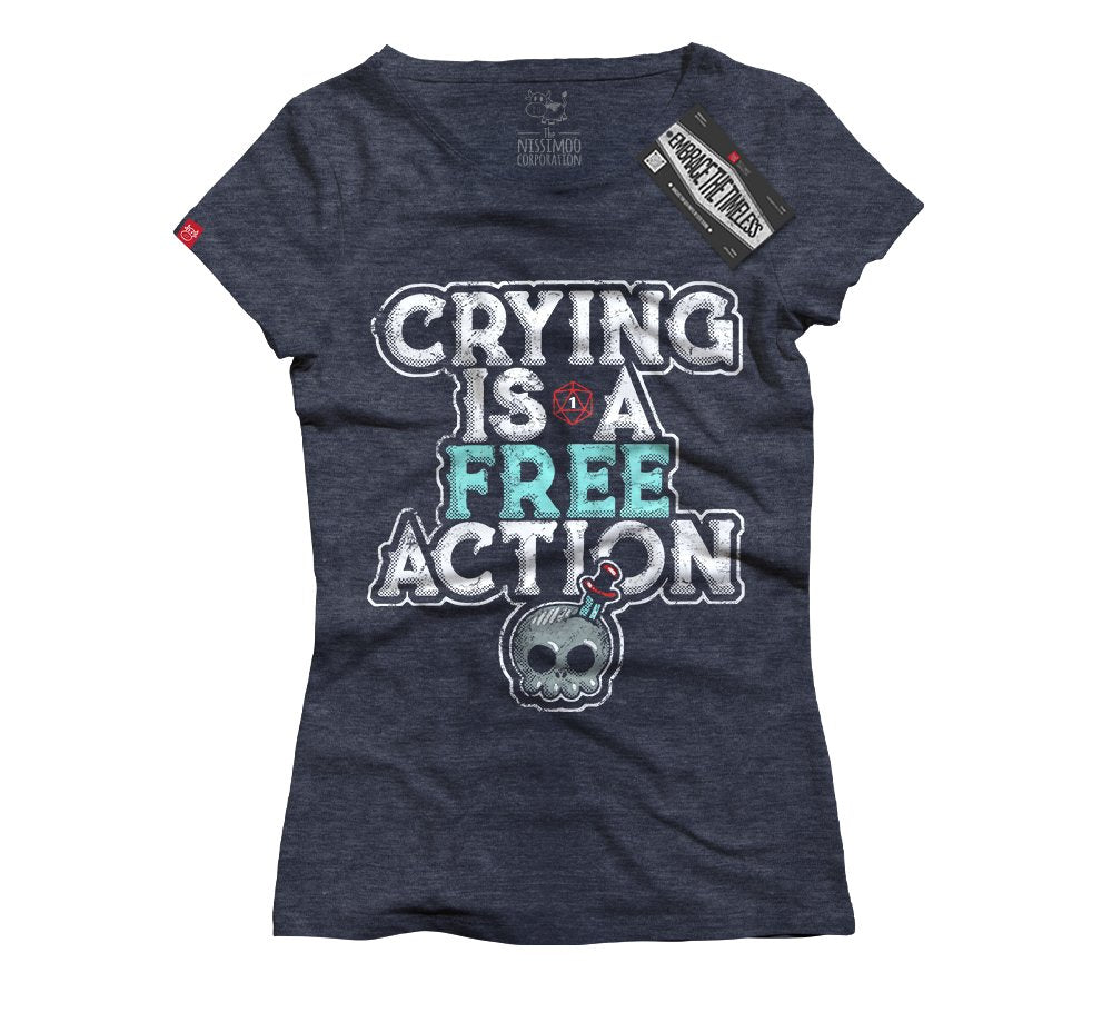 Dungeons and Dragons - Crying Is A Free Action - Nissimoo Corporation - Vintage t-shirts - 90s fashion - retro style