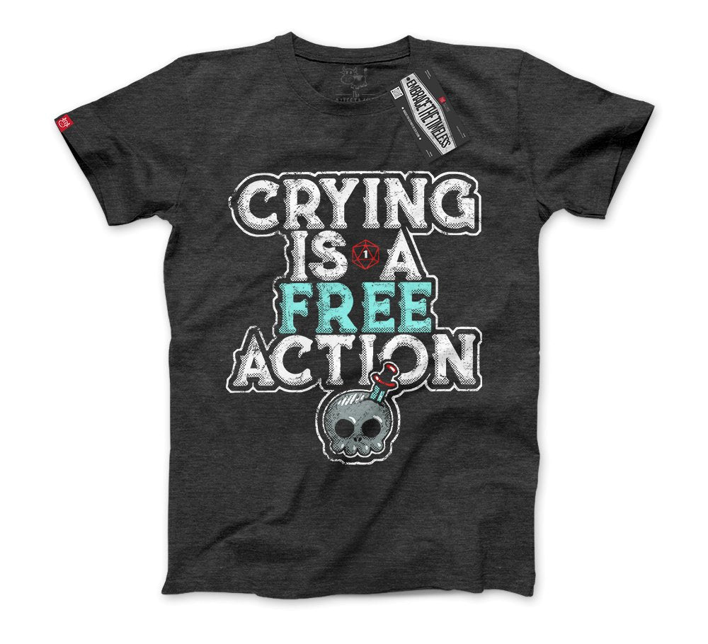 Dungeons and Dragons - Crying Is A Free Action - Nissimoo Corporation - Vintage t-shirts - 90s fashion - retro style