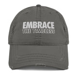 Embrace The Timeless / Distressed Dad Hat - Nissimoo Corporation - Vintage t-shirts - 90s fashion - retro style