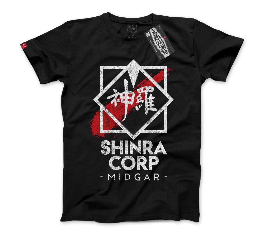 Final Fantasy - Shinra Corp - Nissimoo Corporation - Vintage t-shirts - 90s fashion - retro style