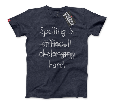 Funny - Spelling is Hard - Nissimoo Corporation - Vintage t-shirts - 90s fashion - retro style
