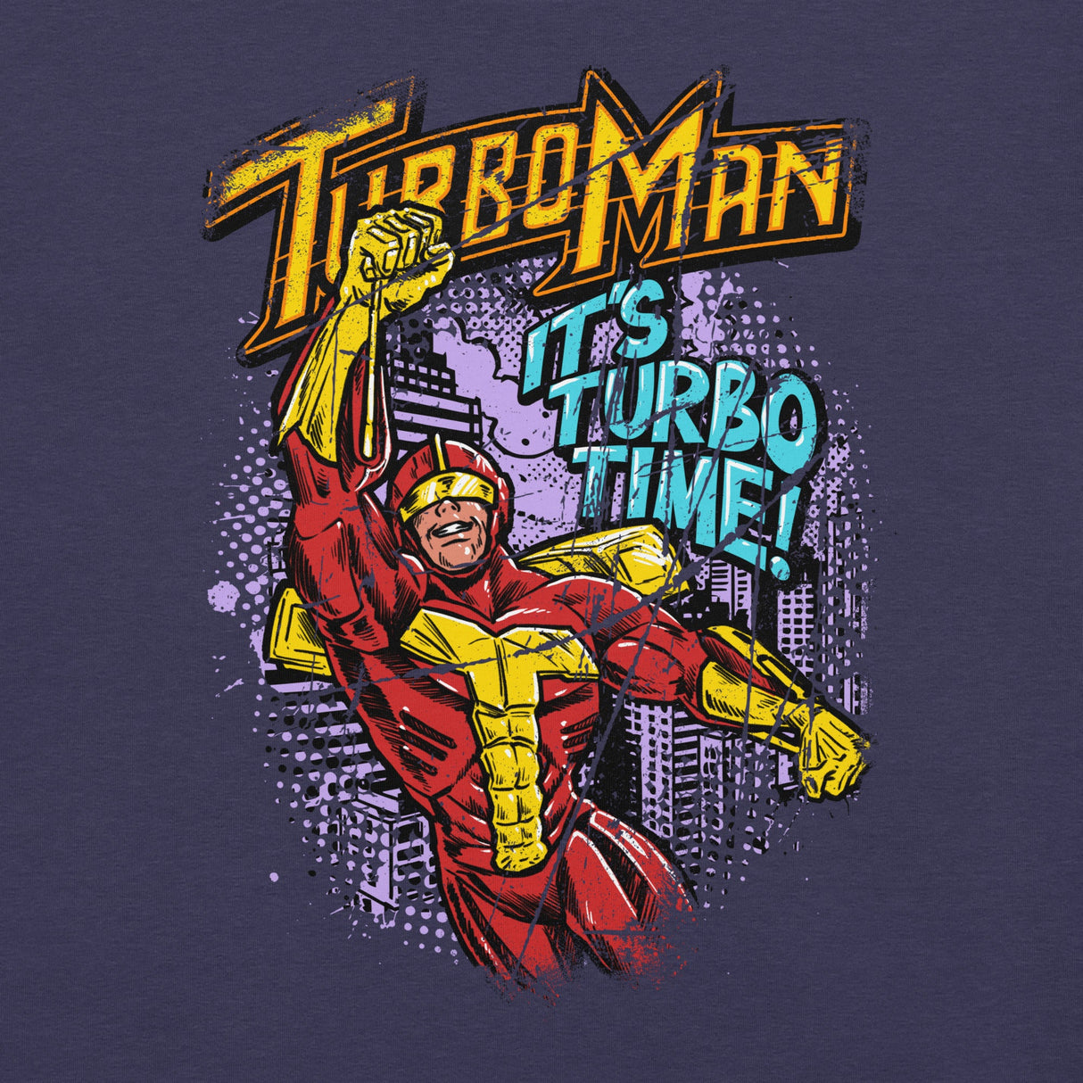 It's Turbo Time - Turbo Man / Unisex t-shirt - Nissimoo Corporation - Vintage t-shirts - 90s fashion - retro style