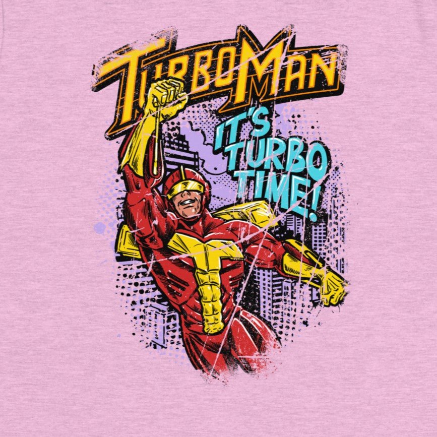 It's Turbo Time - Turbo Man / Women's Relaxed T-Shirt - Nissimoo Corporation - Vintage t-shirts - 90s fashion - retro style