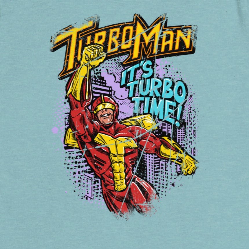 It's Turbo Time - Turbo Man / Women's Relaxed T-Shirt - Nissimoo Corporation - Vintage t-shirts - 90s fashion - retro style