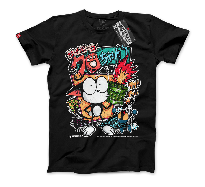 The Cybercat 80s Vibe | Tee