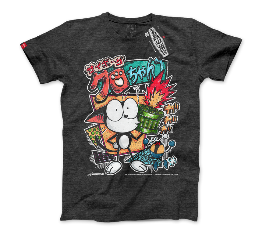 The Cybercat 80s Vibe | Tee