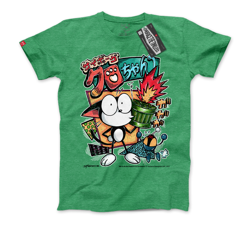 The Cybercat 80s Vibe | Tee