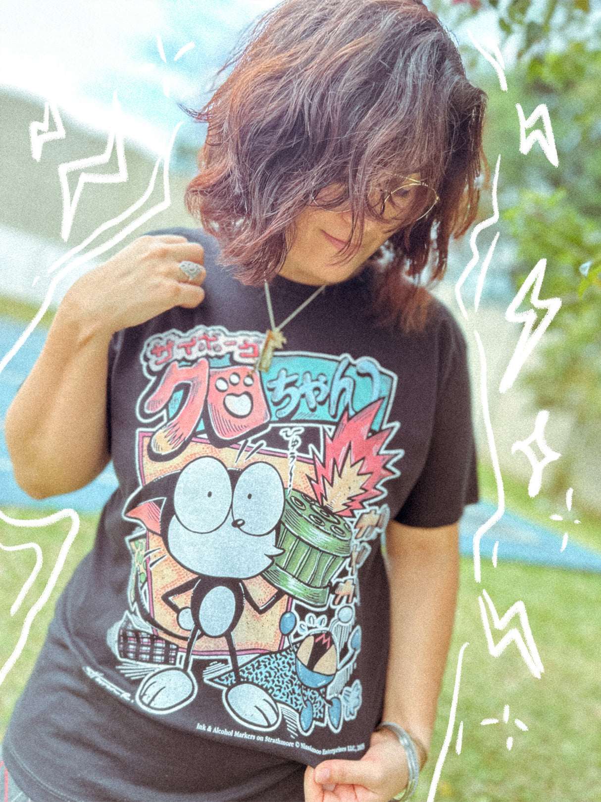 Kurochan The Cybercat | Tee