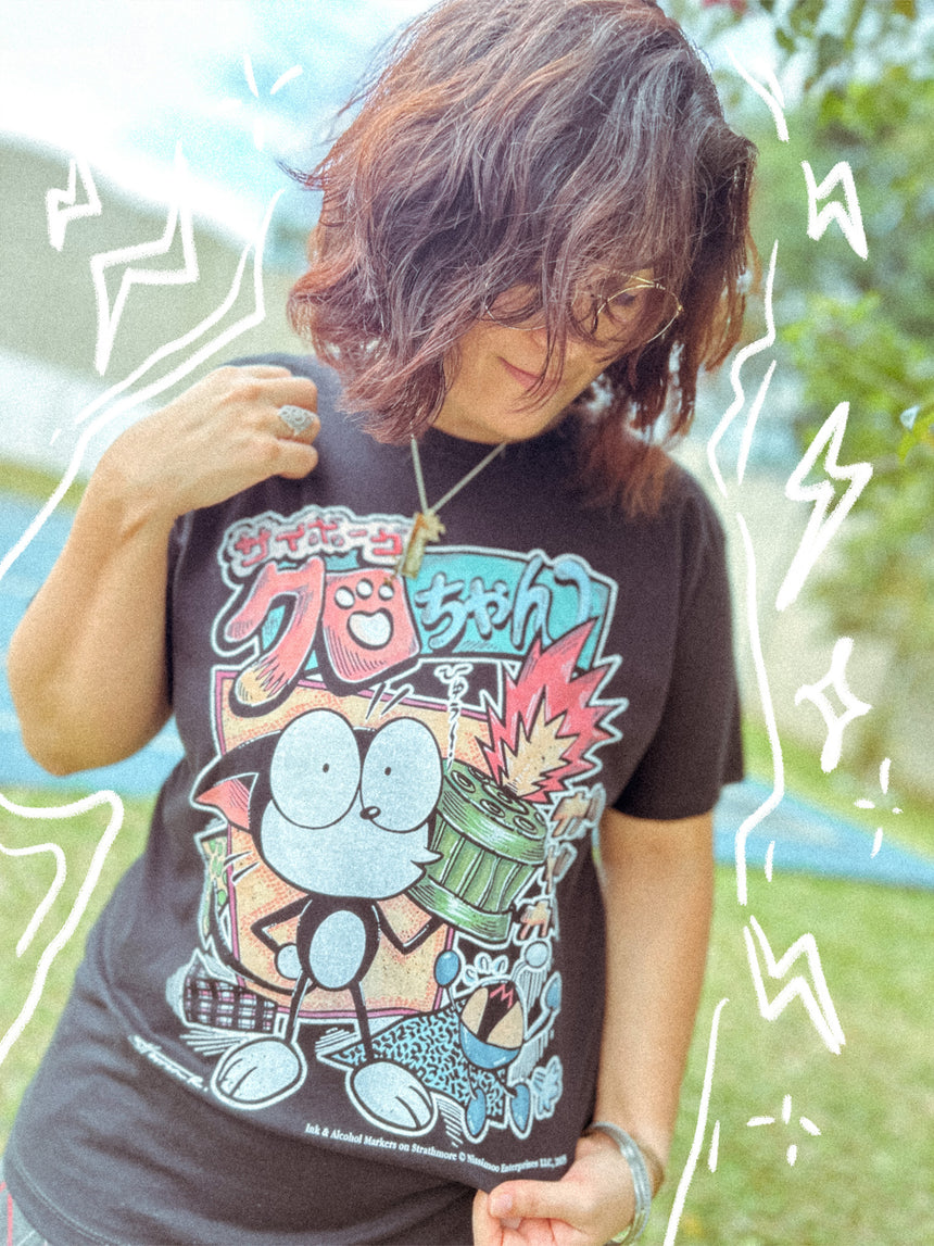 The Cybercat 80s Vibe | Tee