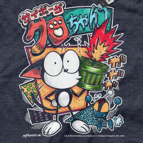The Cybercat 80s Vibe | Tee