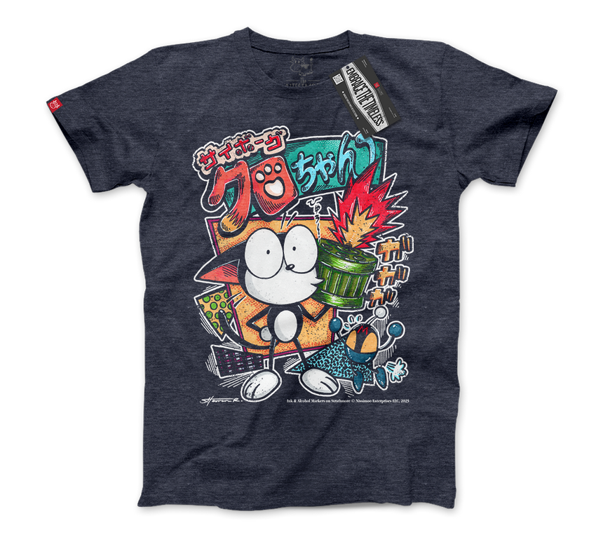 The Cybercat 80s Vibe | Tee