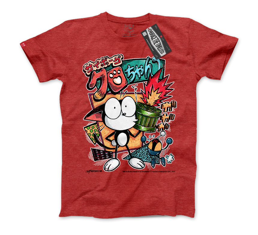 The Cybercat 80s Vibe | Tee