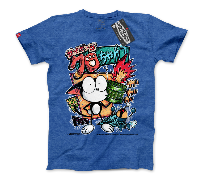The Cybercat 80s Vibe | Tee