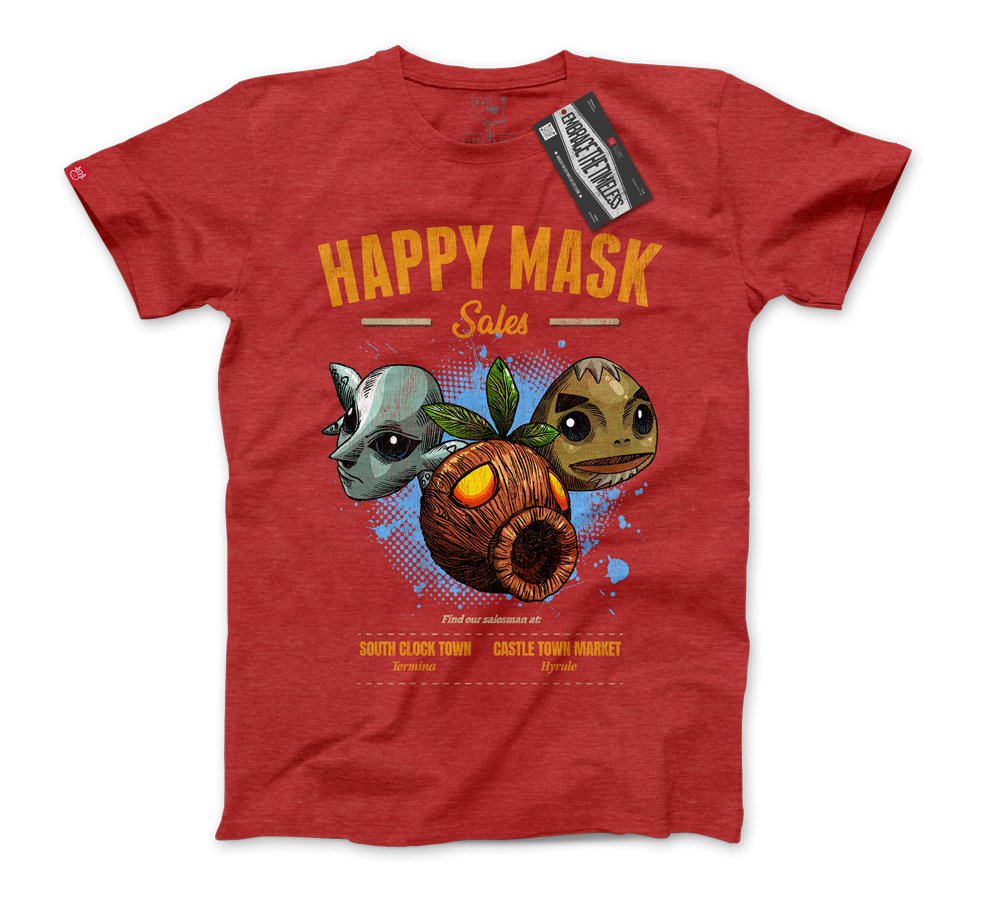 Legend of Zelda - Happy Mask Salesman - Nissimoo Corporation - Vintage t-shirts - 90s fashion - retro style