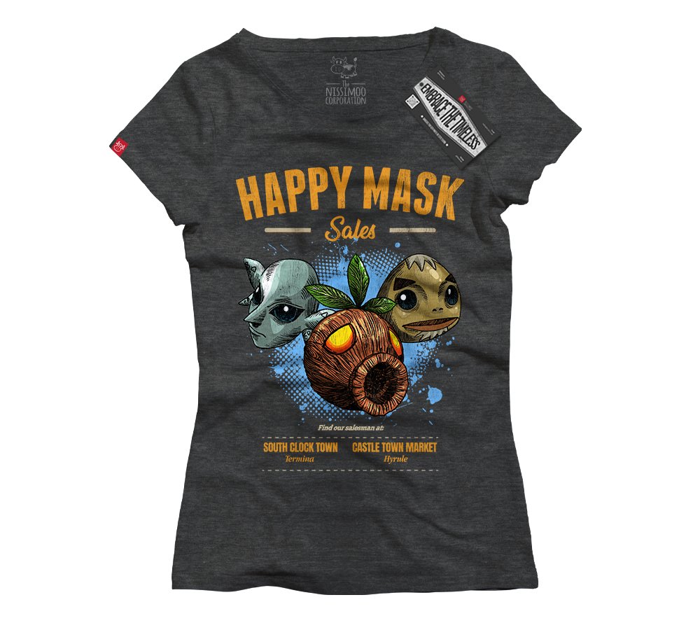 Legend of Zelda - Happy Mask Salesman - Nissimoo Corporation - Vintage t-shirts - 90s fashion - retro style