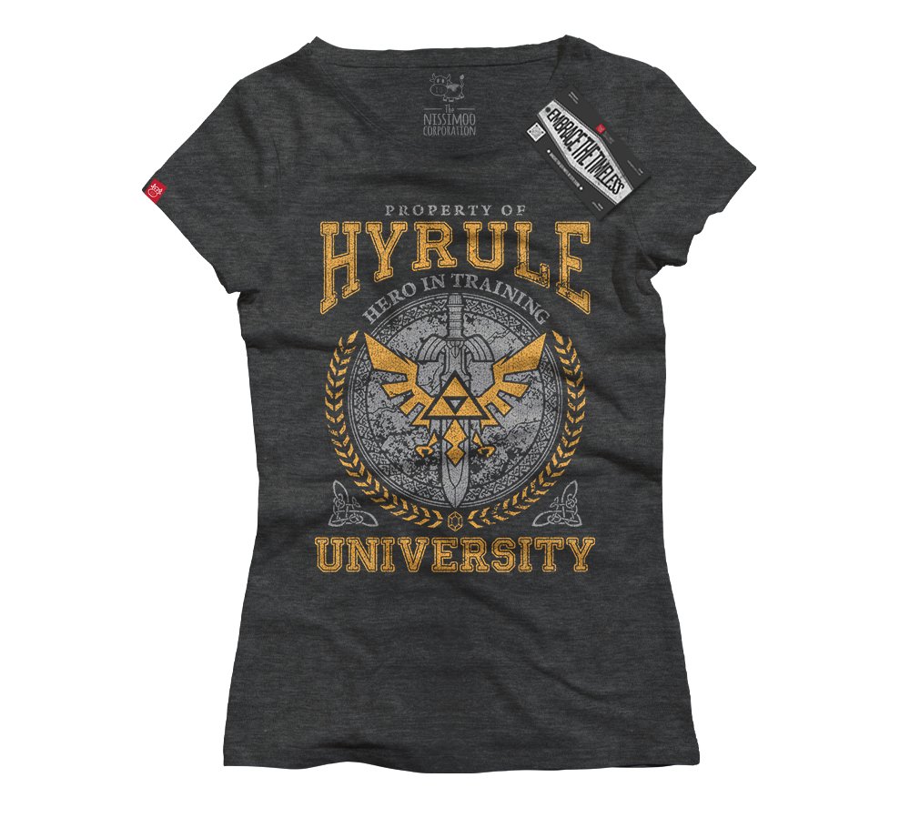 Legend of Zelda - Hyrule University - Nissimoo Corporation - Vintage t-shirts - 90s fashion - retro style