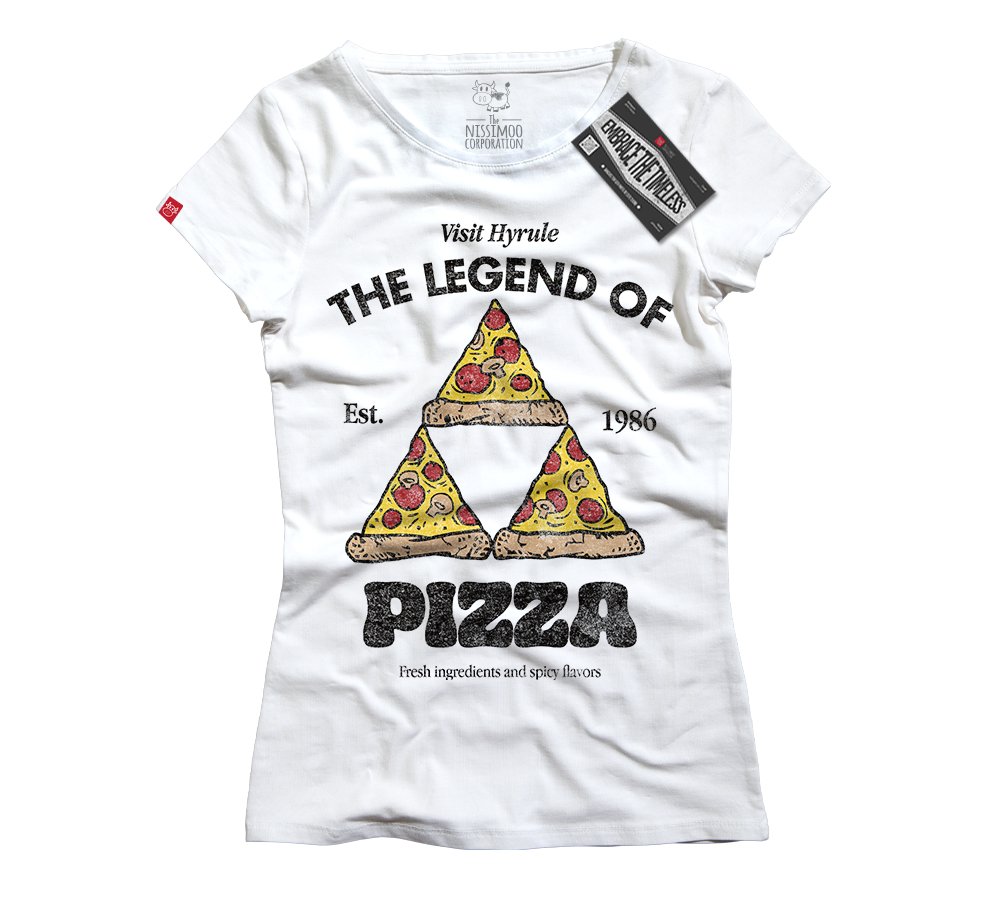 Legend of Zelda - The Legend of Pizza - Nissimoo Corporation - Vintage t-shirts - 90s fashion - retro style