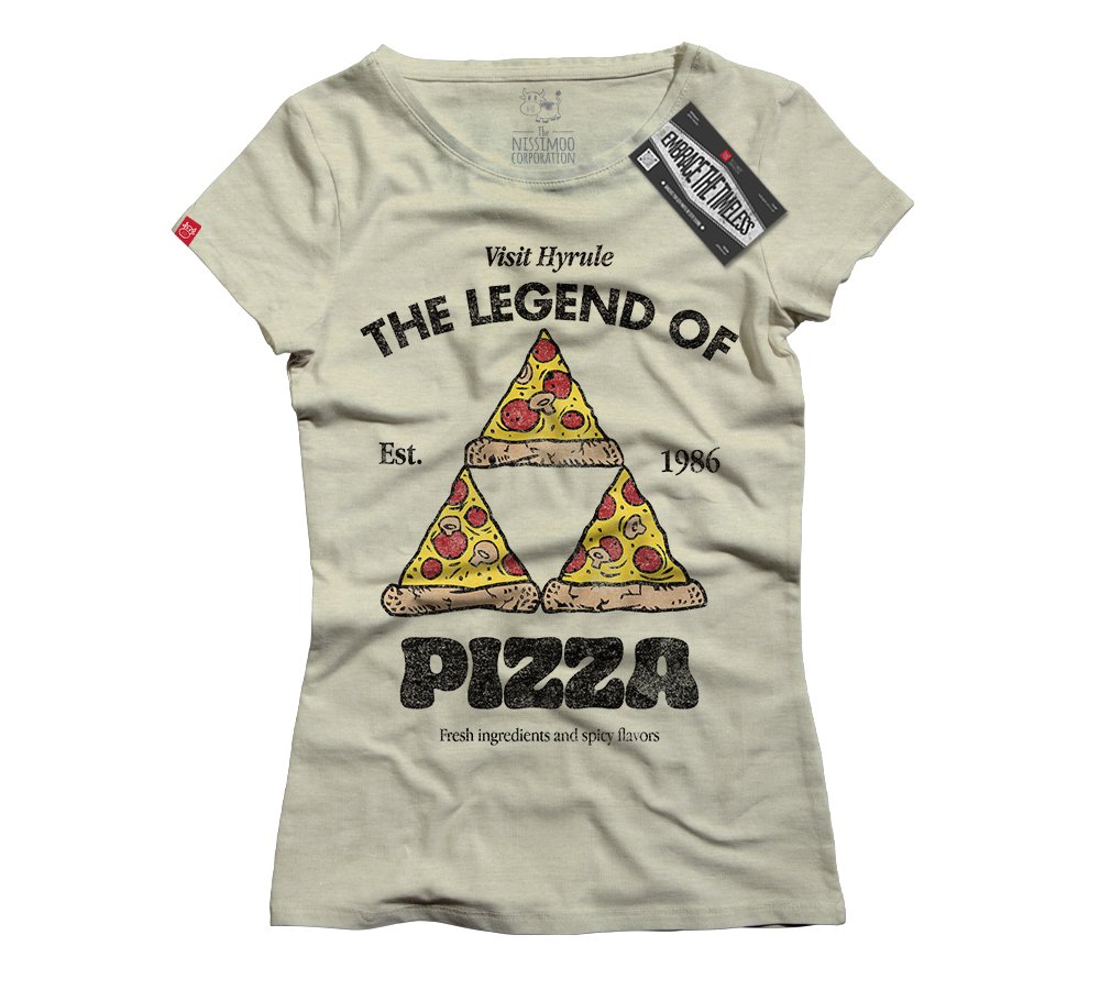 Legend of Zelda - The Legend of Pizza - Nissimoo Corporation - Vintage t-shirts - 90s fashion - retro style