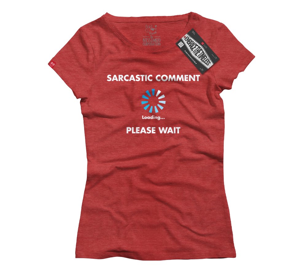 Loading Sarcastic Comment - Nissimoo Corporation - Vintage t-shirts - 90s fashion - retro style