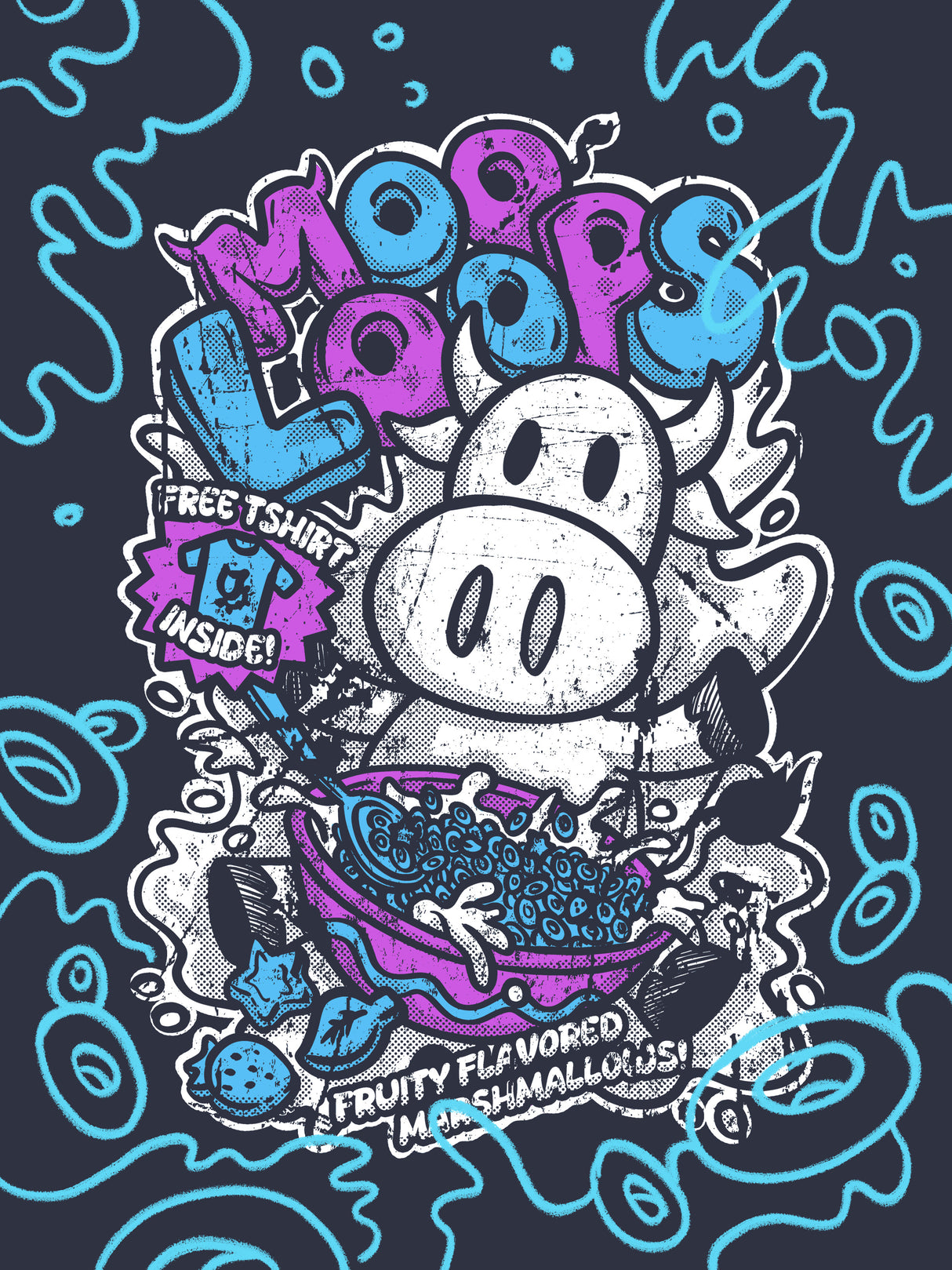 Moo - Cereal Moo Loops | Tee