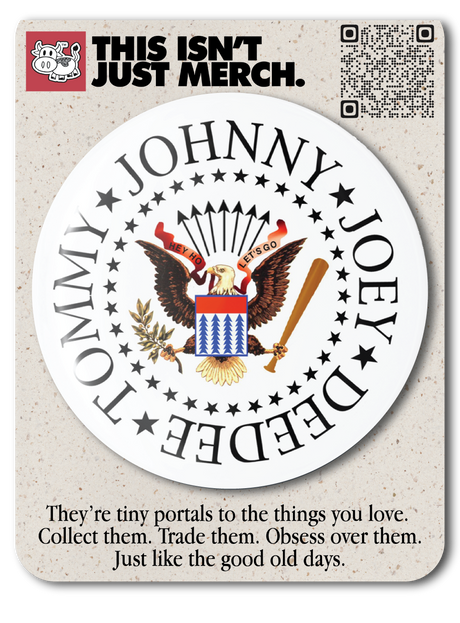The Ramones Metal Pin Button
