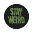 Stay Weird Embroidered patch - Nissimoo Corporation - Vintage t-shirts - 90s fashion - retro style