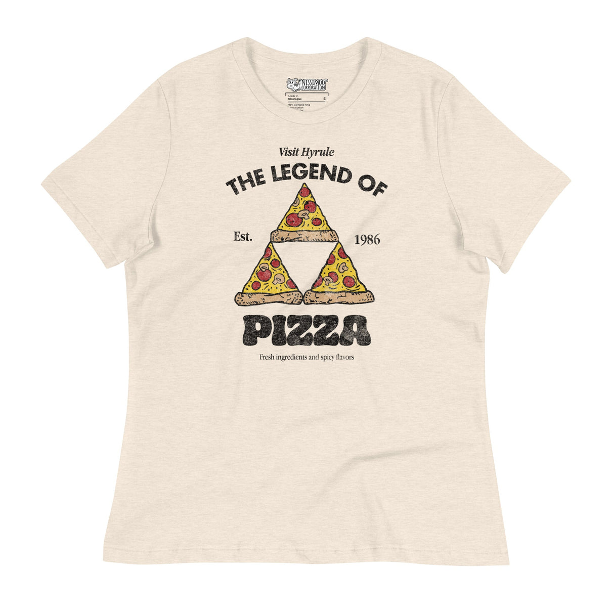 The Legend of Pizza / Women's Relaxed T-Shirt - Nissimoo Corporation - Vintage t-shirts - 90s fashion - retro style